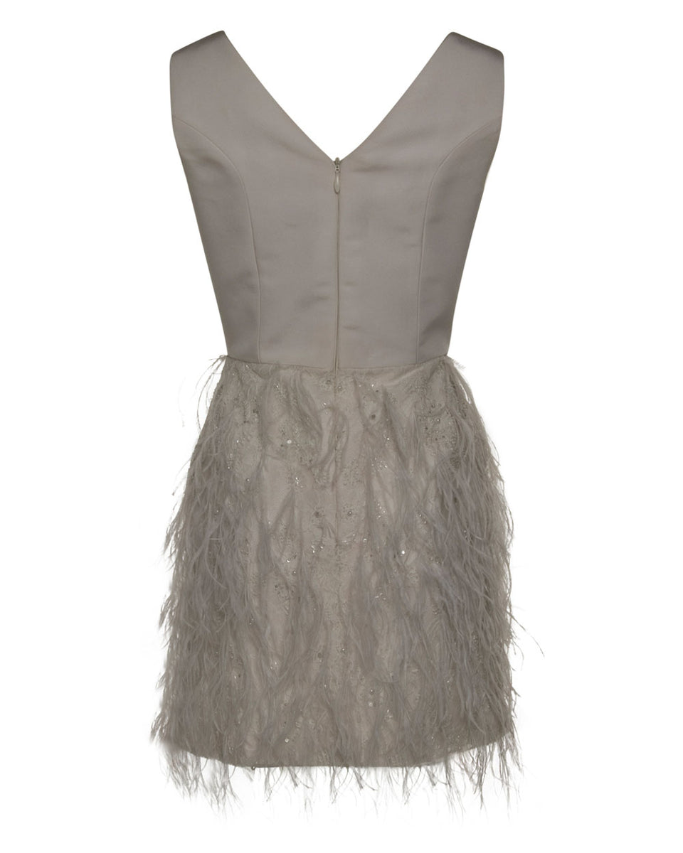 White Feather Dress Mackenzie Brittingham